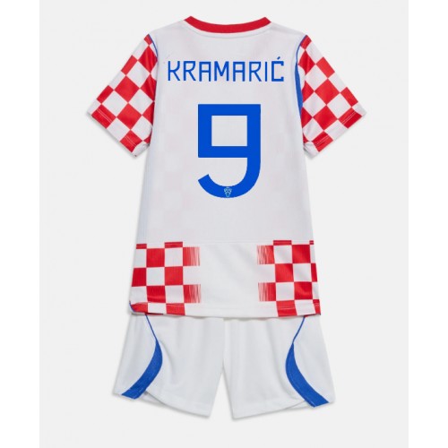 Kroatia Andrej Kramaric #9 Kotipaita Lapsille MM-kisat 2026 Lyhythihainen (+ Lyhyet housut)